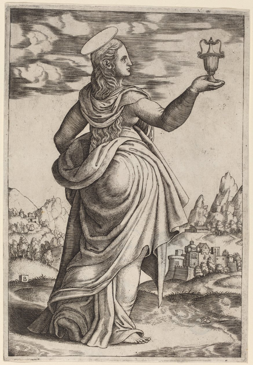 Magdalena av Master of the Die after Follower of Raphael