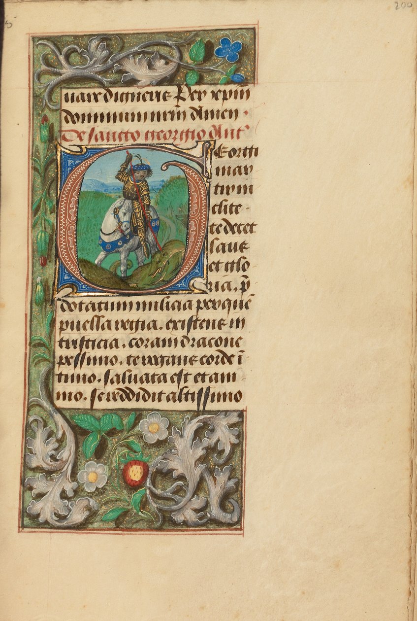 Initial G: Sankt Göran och draken av Master of the Dresden Prayer Book