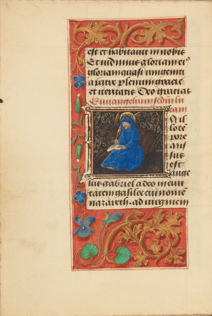 Inledande text I: Sankt Lukas av Master of the Dresden Prayer Book