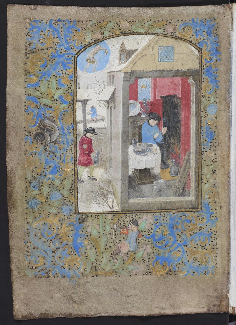 Dresdens bönbok, januari månad av Master of the Dresden Prayer Book