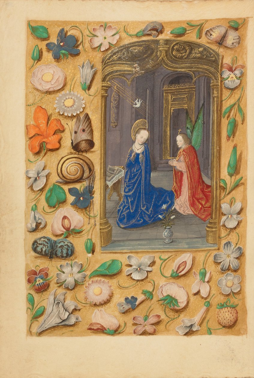 Bebådelsen av Master of the Dresden Prayer Book