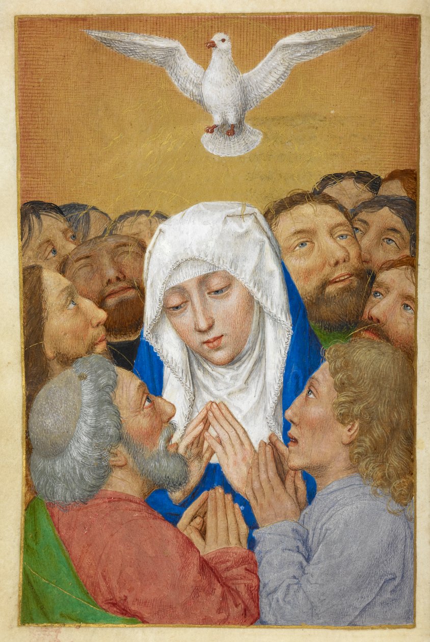 Pingstdagen. av Master of the Dresden Prayer Books
