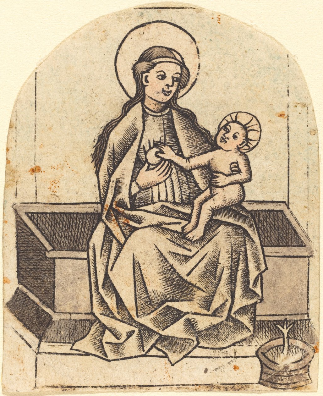 Madonna och barn av Master of the Dutuit Mount of Olives