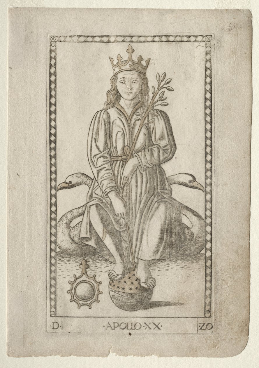 Apollo (från Tarocchi, serie D: Apollo and the Muses, #20) av Master of the E Series Tarocchi