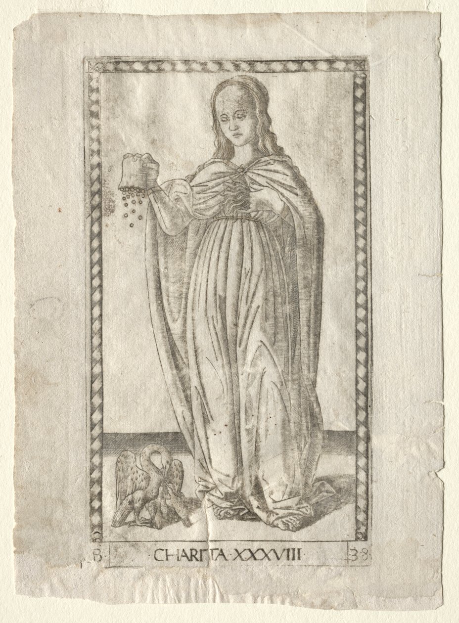 Välgörenhet (från Tarocchi, serie B: Cosmic Principles and Virtues, #38) av Master of the E Series Tarocchi