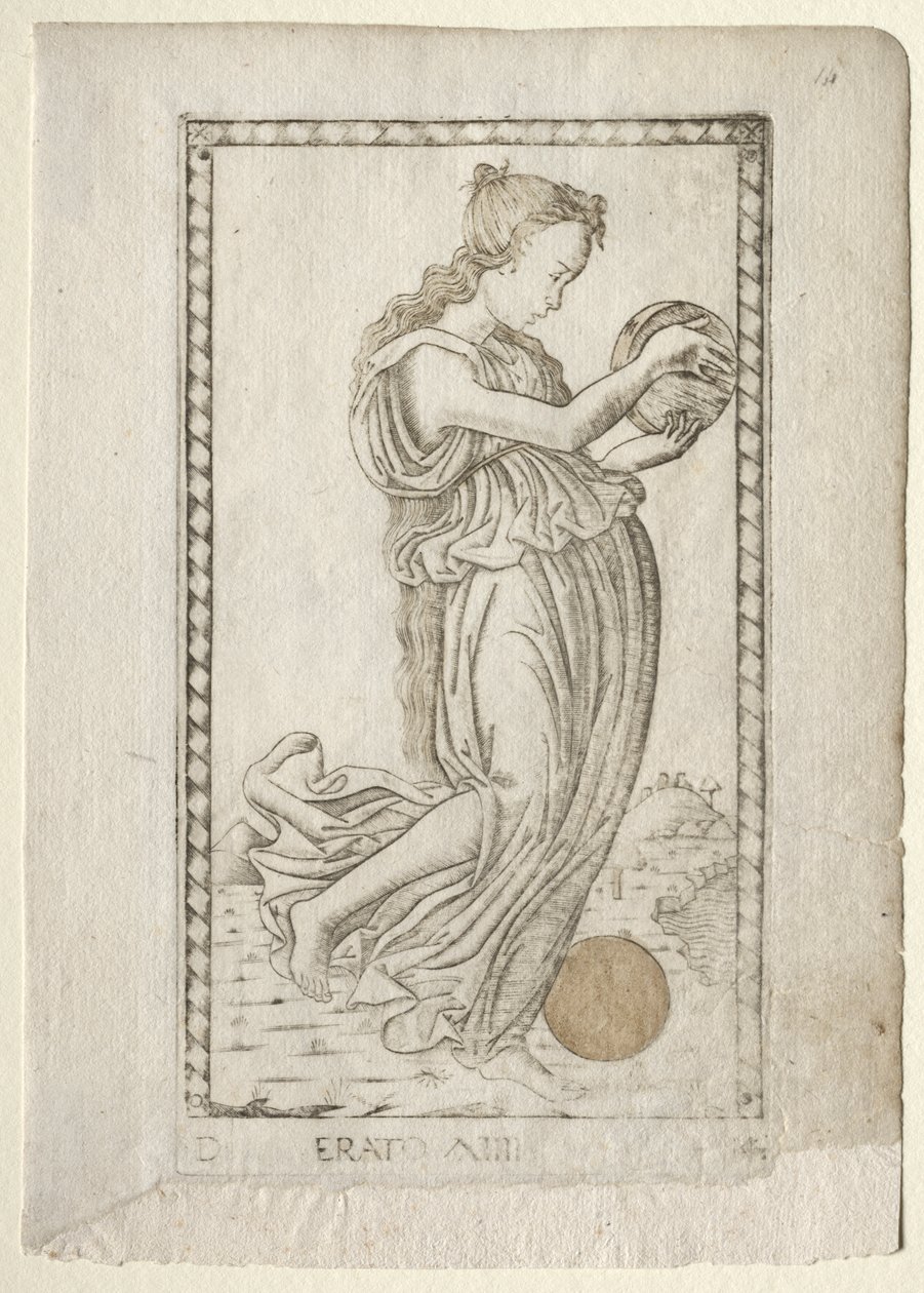 Erato (lyrik och kärlekspoesi) (från Tarocchi-serien D: Apollo and the Muses, #14) av Master of the E Series Tarocchi
