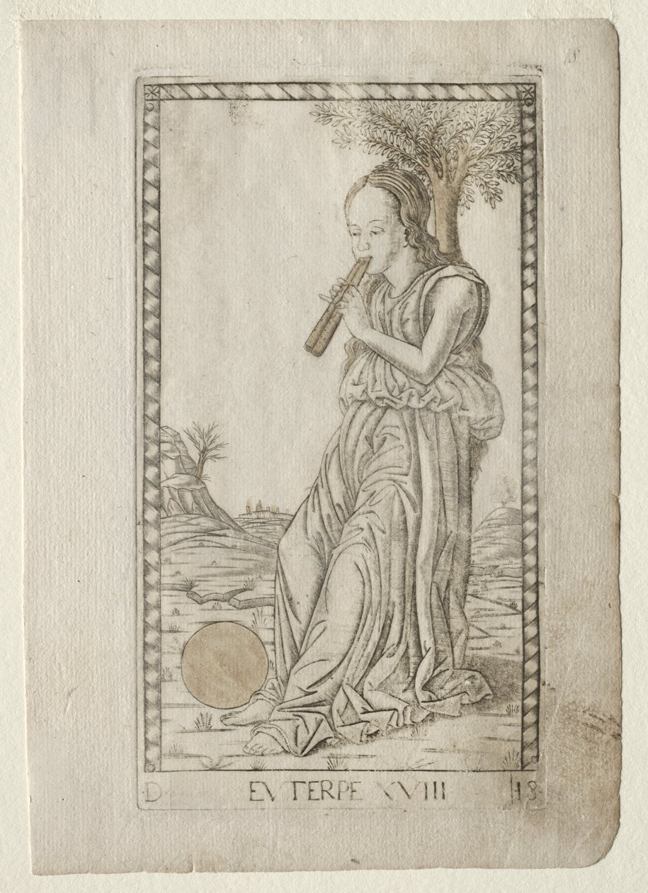 Euterpe (musik, lyrisk poesi) (från Tarocchi-serien D: Apollo and the Muses, #18) av Master of the E Series Tarocchi