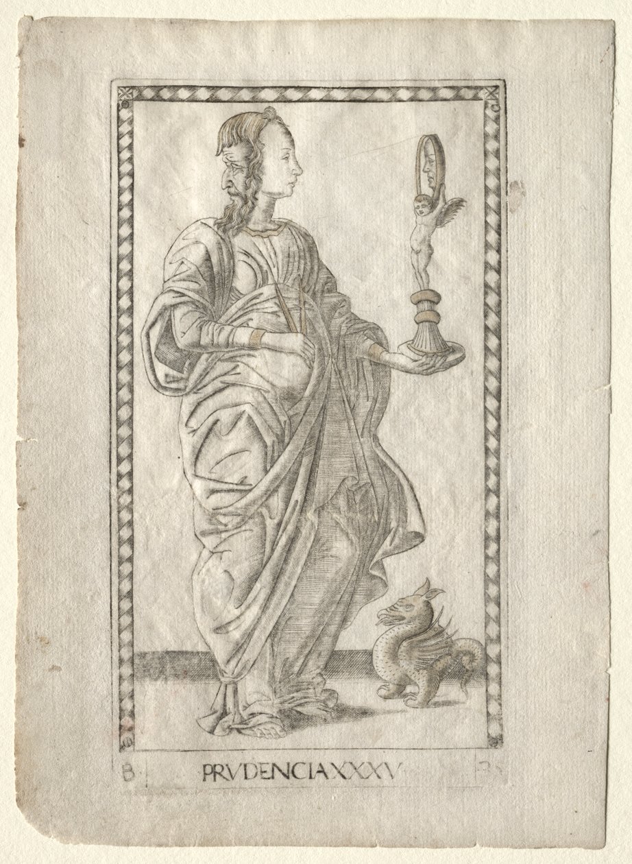 Prudence (från Tarocchi, serie B: Cosmic Principles and Virtues, #35) av Master of the E Series Tarocchi