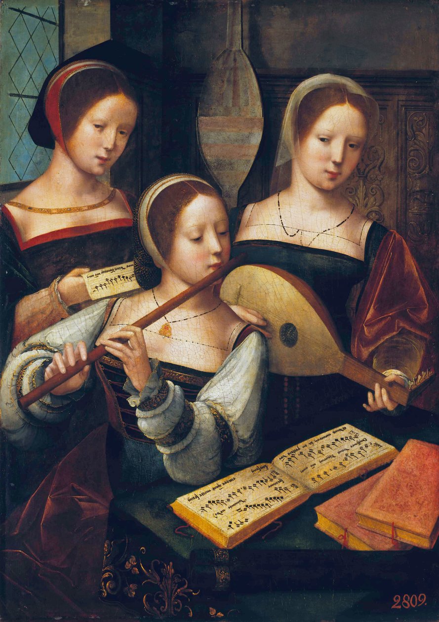 Holländska: Utövande företag Kvinnliga musiker av Master of the Female Half Lengths