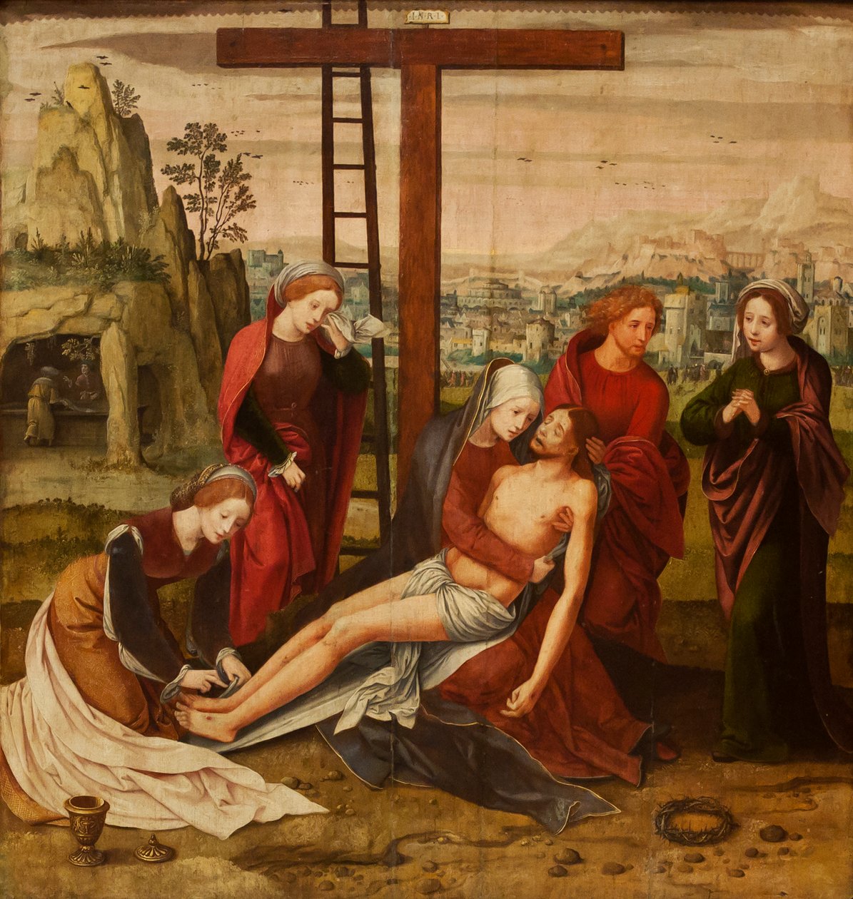 Mästare i kvinnliga halvfigurer - Pieta (1550) - Sevilla Bellas Artes 22-03-2011 10-26-30 av Master of the Female Half Lengths