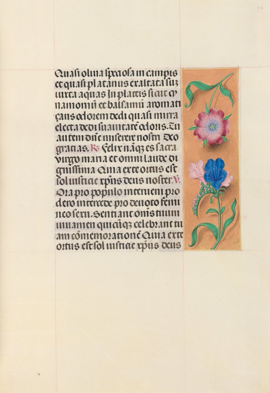 Hours of Queen Isabella the Catholic, Queen of Spain: Fol. 112r, c. 1500. av Master of the First Prayerbook of Maximillian