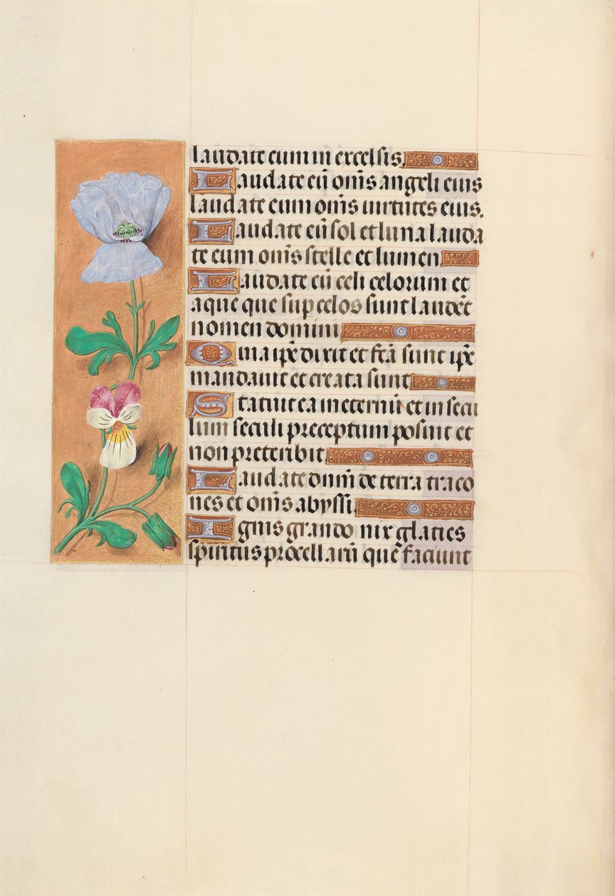 Timmar av drottning Isabella den katolska, drottning av Spanien:  Fol. 120v av Master of the First Prayerbook of Maximillian