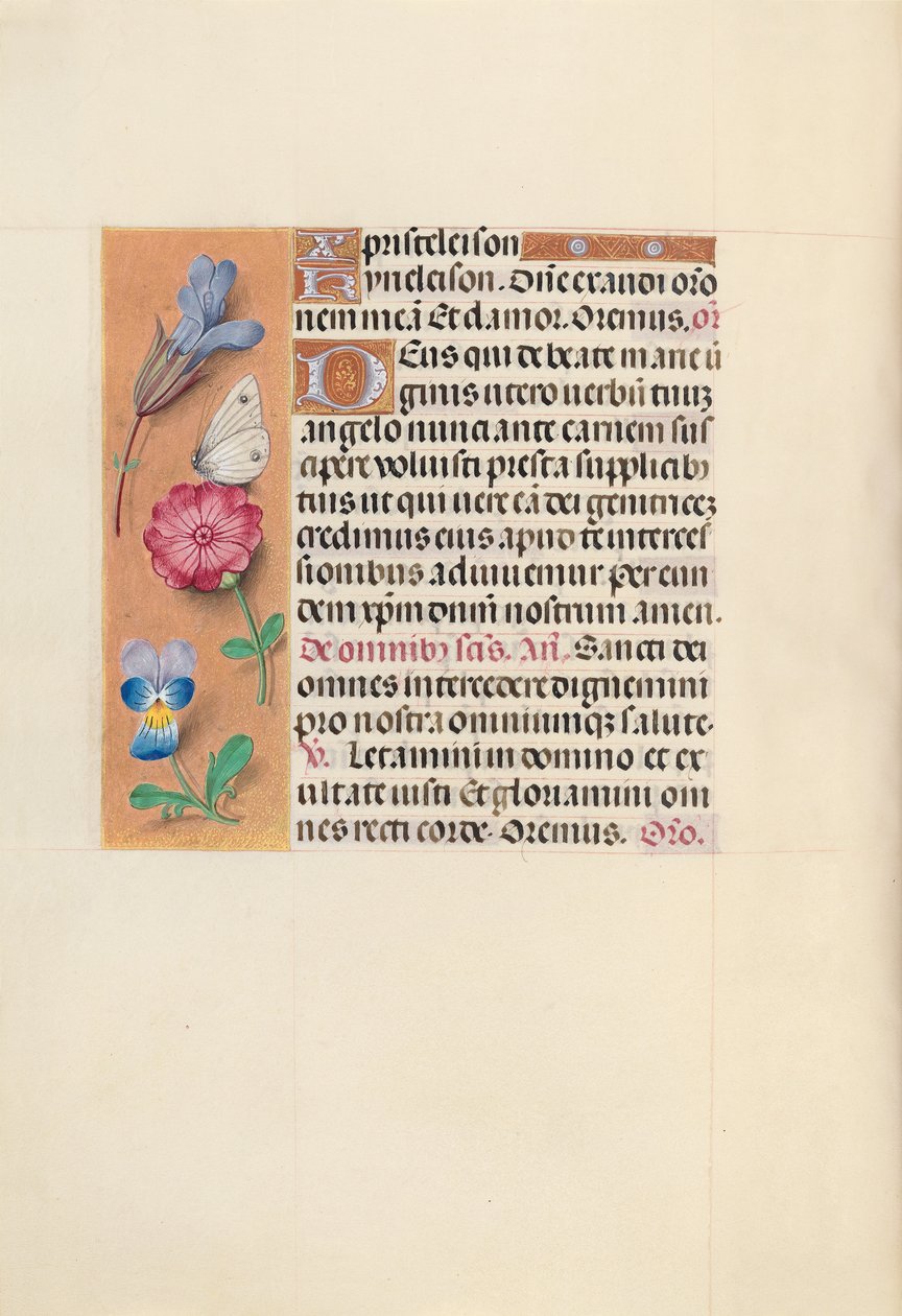 Hours of Queen Isabella the Catholic, Queen of Spain: Fol. 124v, c. 1500. av Master of the First Prayerbook of Maximillian