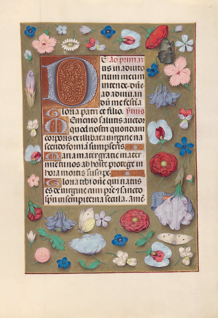 Hours of Queen Isabella the Catholic, Queen of Spain: Fol. 127r, c. 1500. av Master of the First Prayerbook of Maximillian