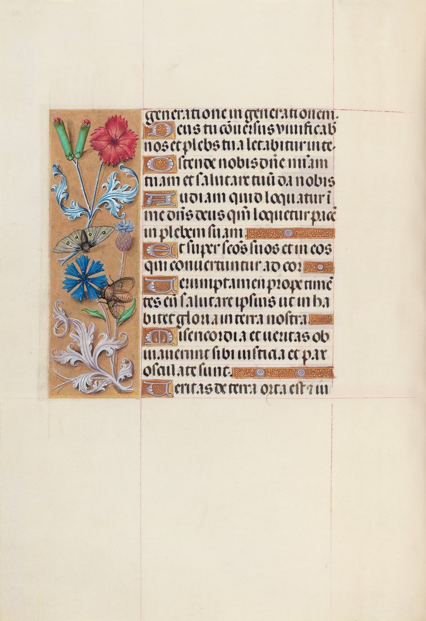 Hours of Queen Isabella the Catholic, Queen of Spain: Fol. 128v, c. 1500. av Master of the First Prayerbook of Maximillian