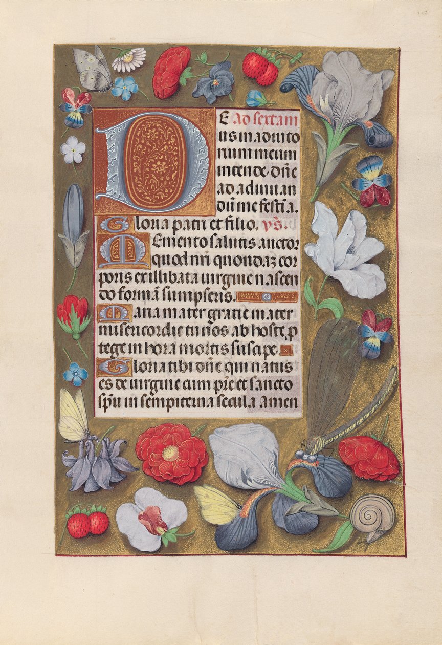 Hours of Queen Isabella the Catholic, Queen of Spain: Fol. 137r, c. 1500. av Master of the First Prayerbook of Maximillian