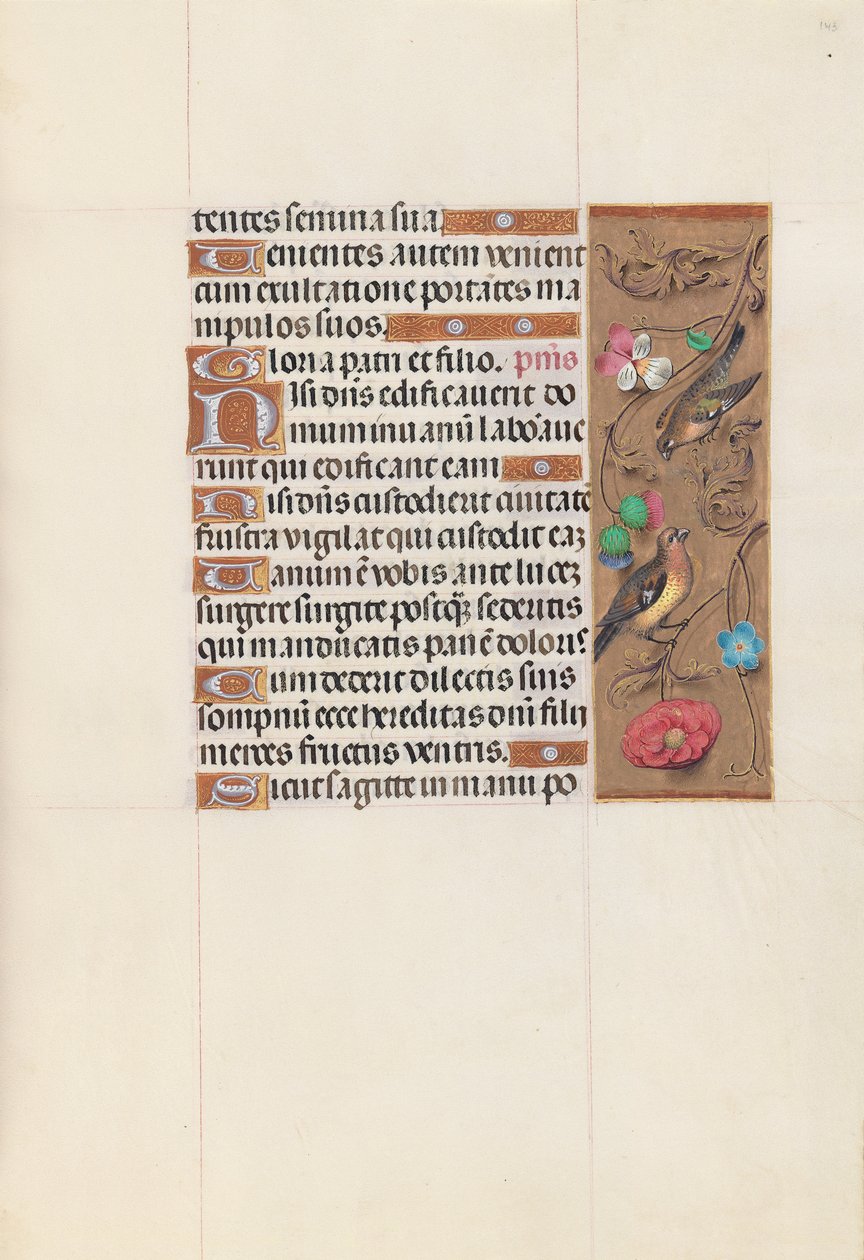 Hours of Queen Isabella the Catholic, Queen of Spain: Fol. 143r, c. 1500. av Master of the First Prayerbook of Maximillian