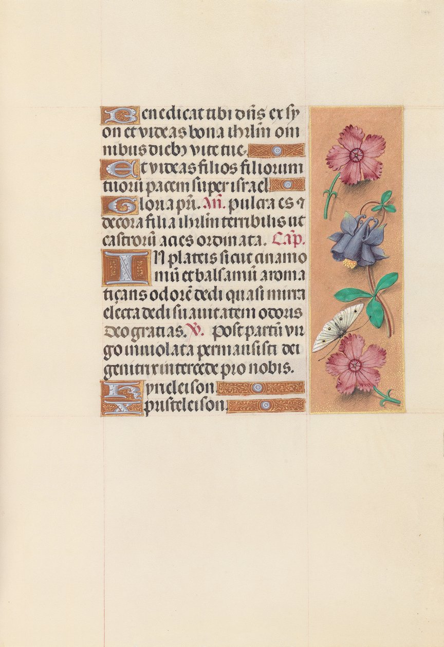 Hours of Queen Isabella the Catholic, Queen of Spain: Fol. 144r, c. 1500. av Master of the First Prayerbook of Maximillian