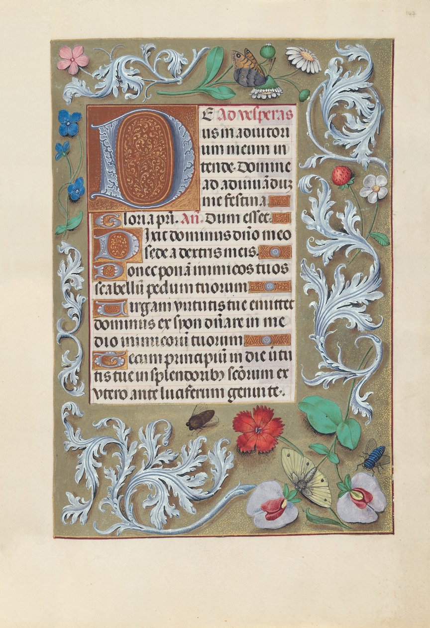 Hours of Queen Isabella the Catholic, Queen of Spain: Fol. 147r, c. 1500. av Master of the First Prayerbook of Maximillian