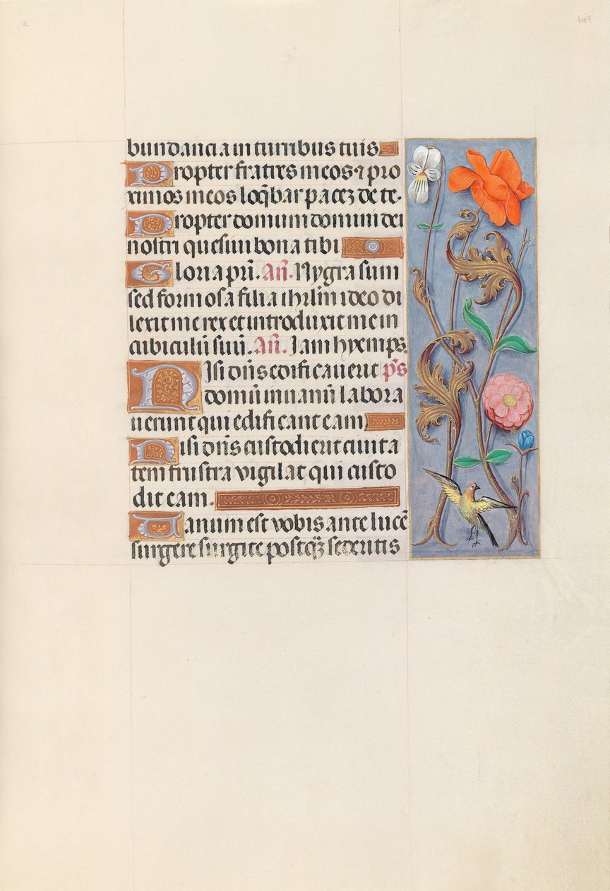 Hours of Queen Isabella the Catholic, Queen of Spain: Fol. 149r, c. 1500. av Master of the First Prayerbook of Maximillian
