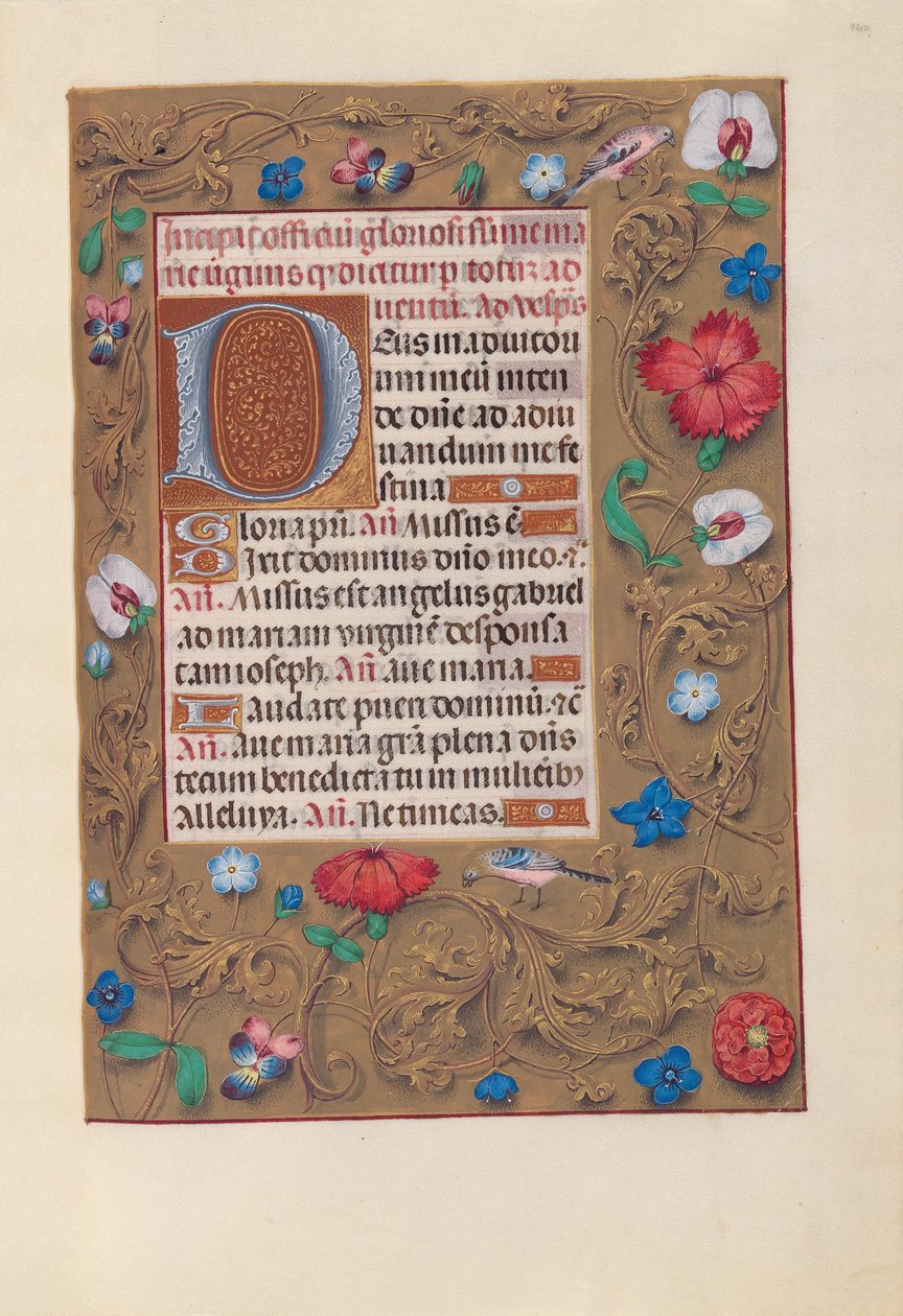 Hours of Queen Isabella the Catholic, Queen of Spain: Fol. 160r, c. 1500. av Master of the First Prayerbook of Maximillian