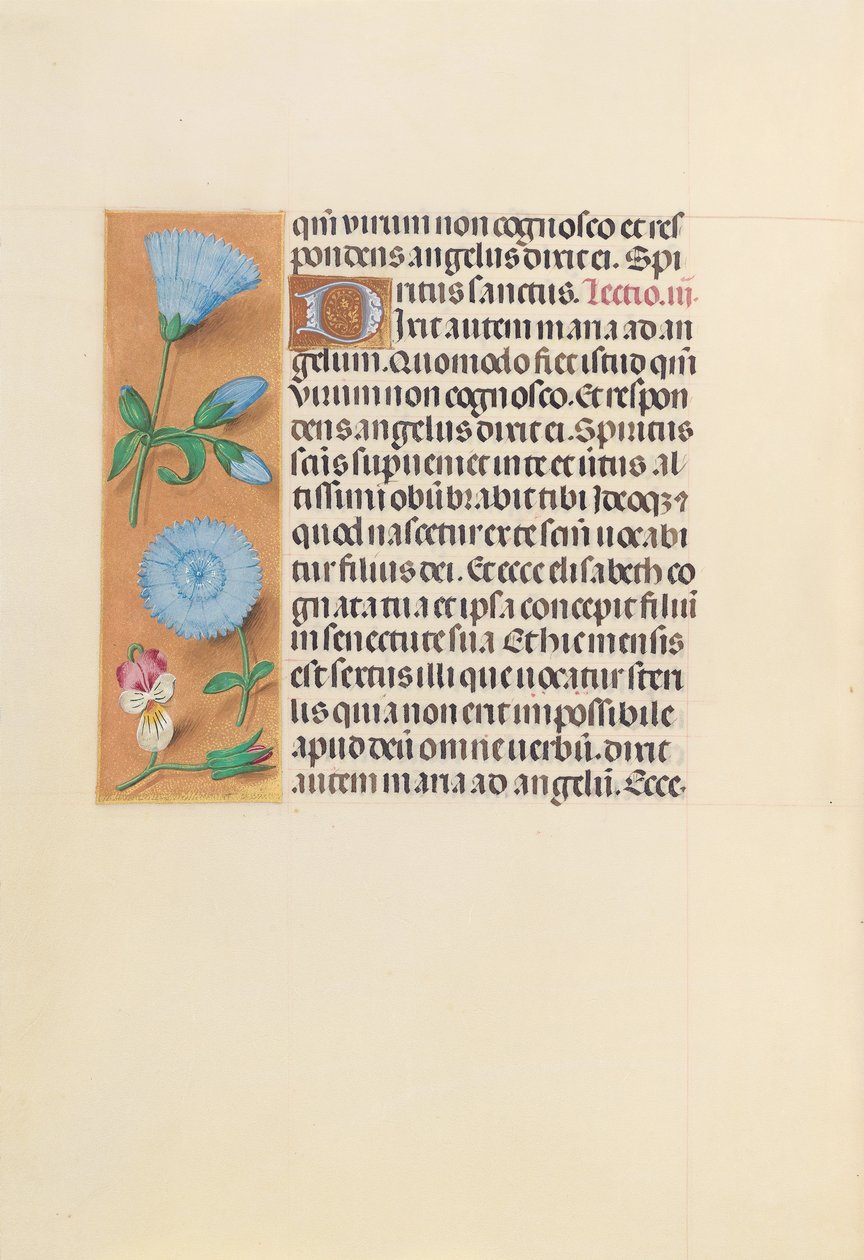 Hours of Queen Isabella the Catholic, Queen of Spain: Fol. 163v, c. 1500. av Master of the First Prayerbook of Maximillian