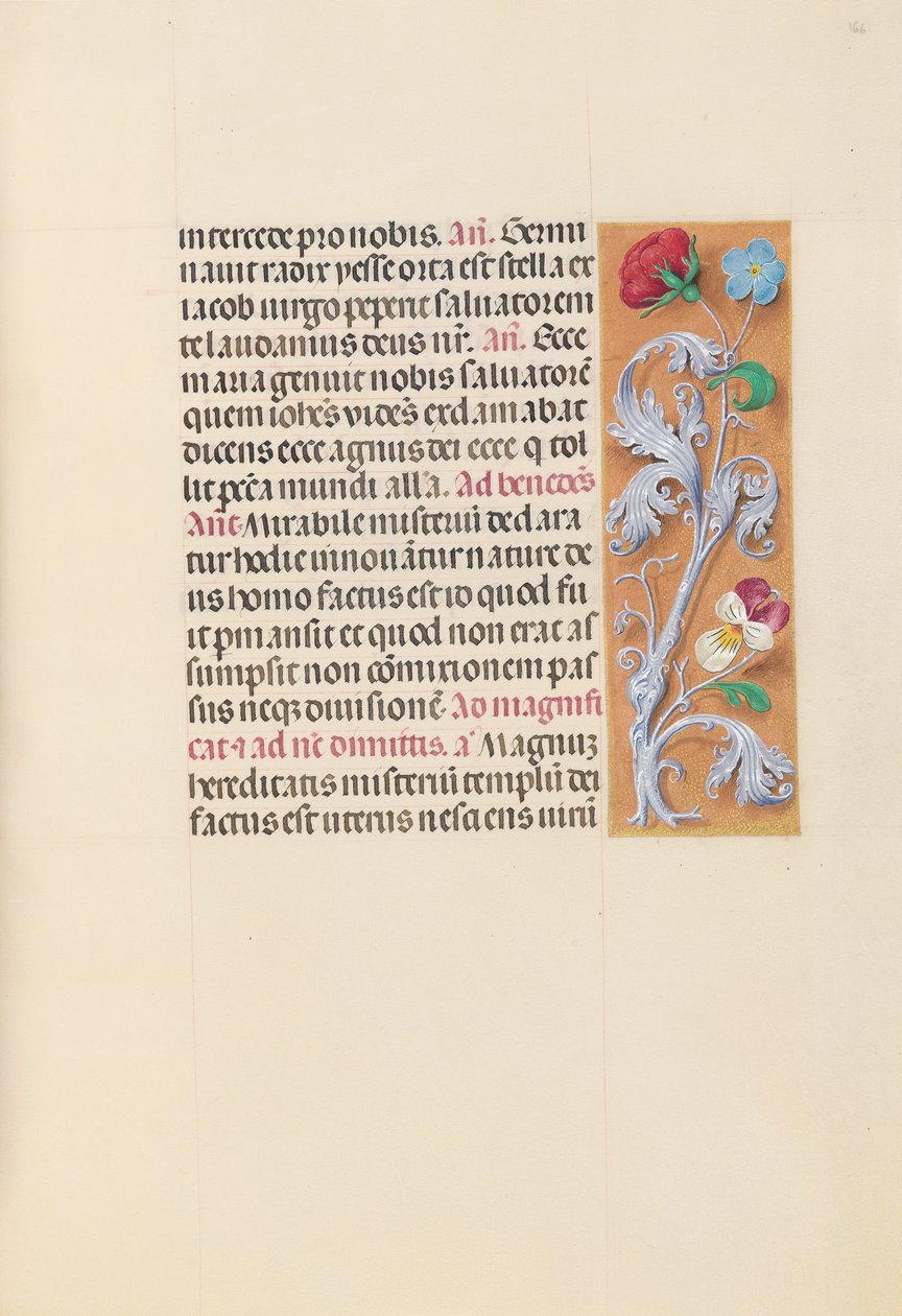 Hours of Queen Isabella the Catholic, Queen of Spain: Fol. 166r, c. 1500. av Master of the First Prayerbook of Maximillian