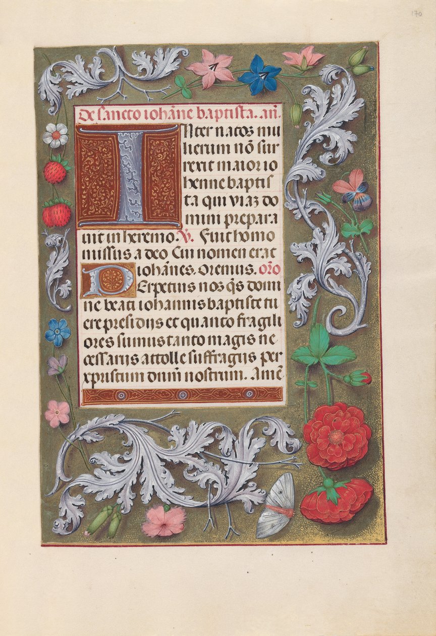 Timmar av drottning Isabella den katolska, drottning av Spanien:  Fol. 170r av Master of the First Prayerbook of Maximillian