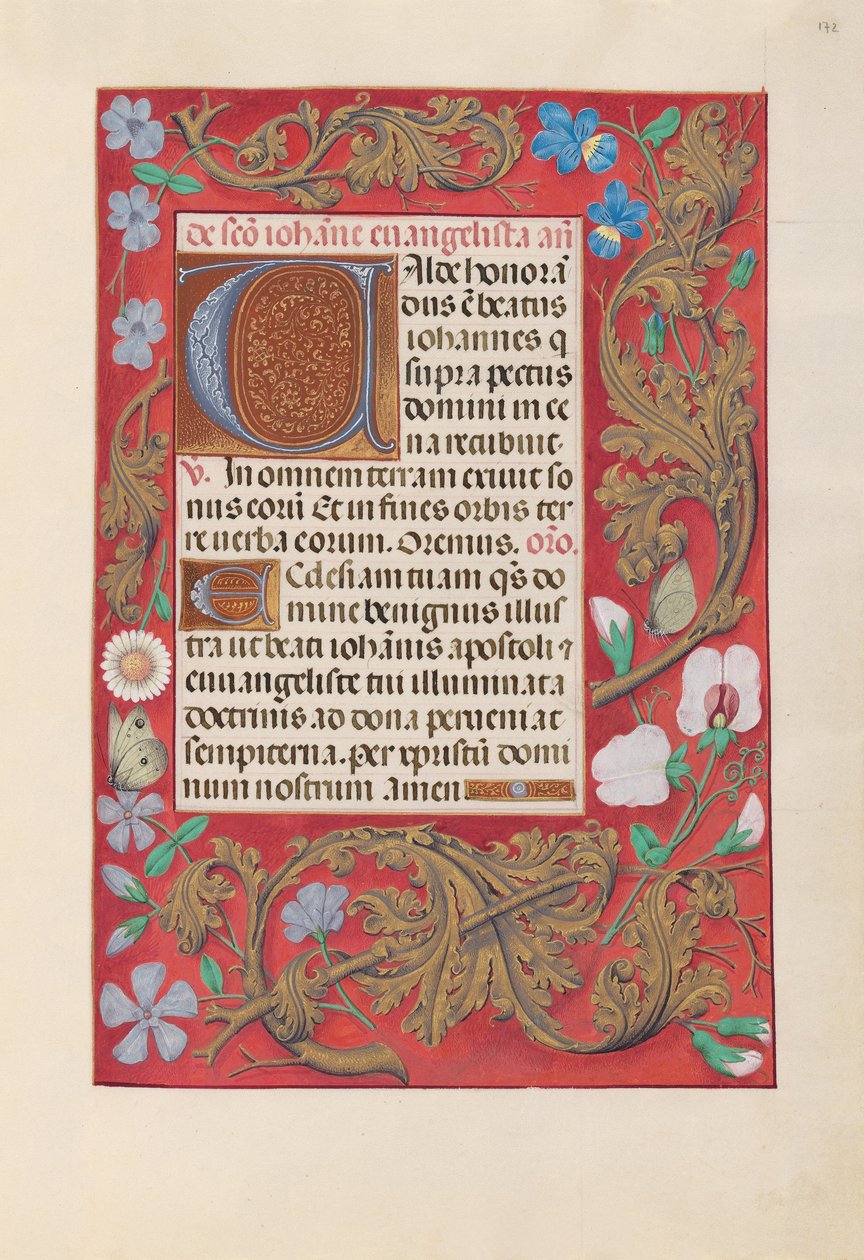 Hours of Queen Isabella the Catholic, Queen of Spain: Fol. 172r, c. 1500. av Master of the First Prayerbook of Maximillian