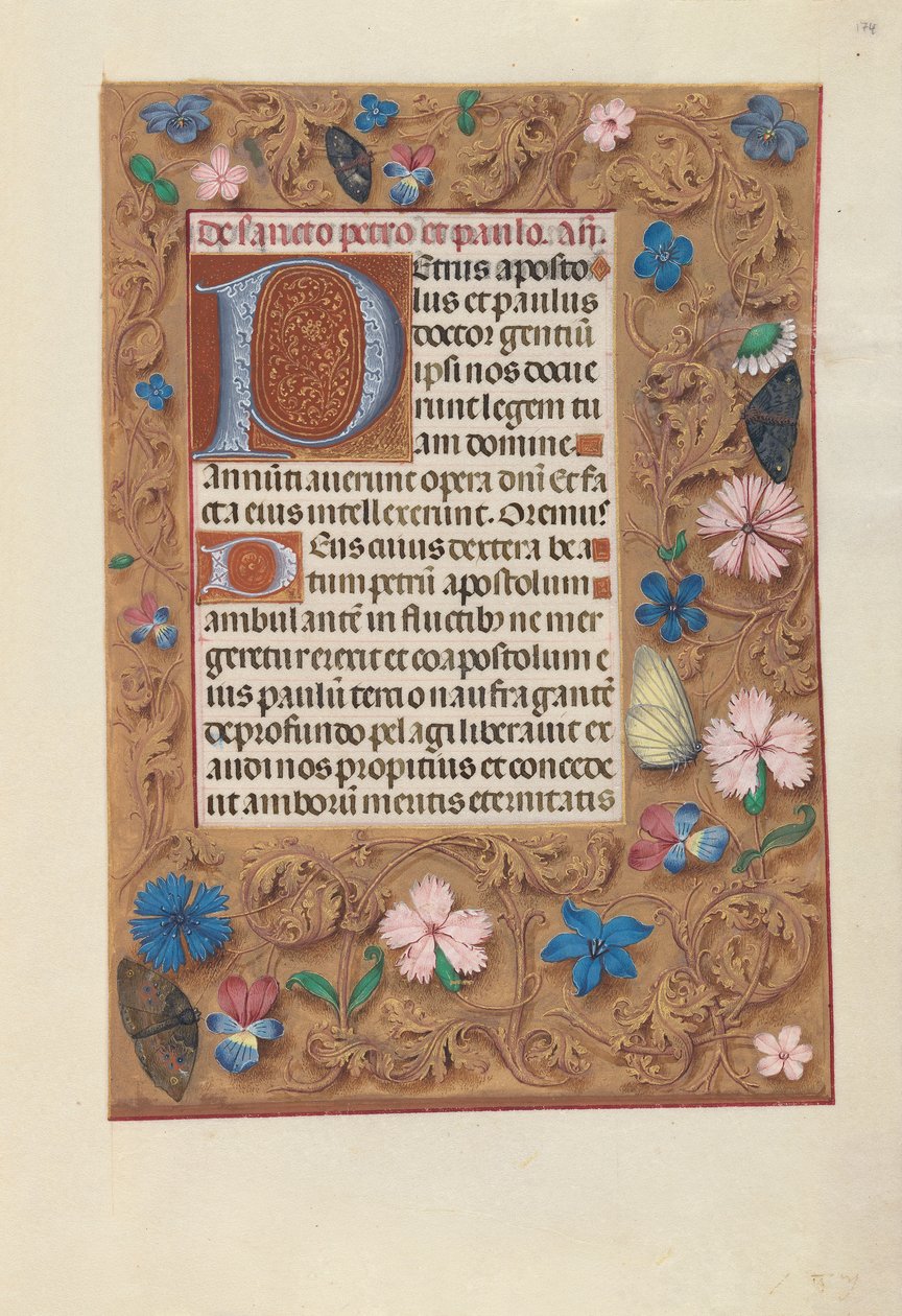 Hours of Queen Isabella the Catholic, Queen of Spain: Fol. 174r, c. 1500. av Master of the First Prayerbook of Maximillian