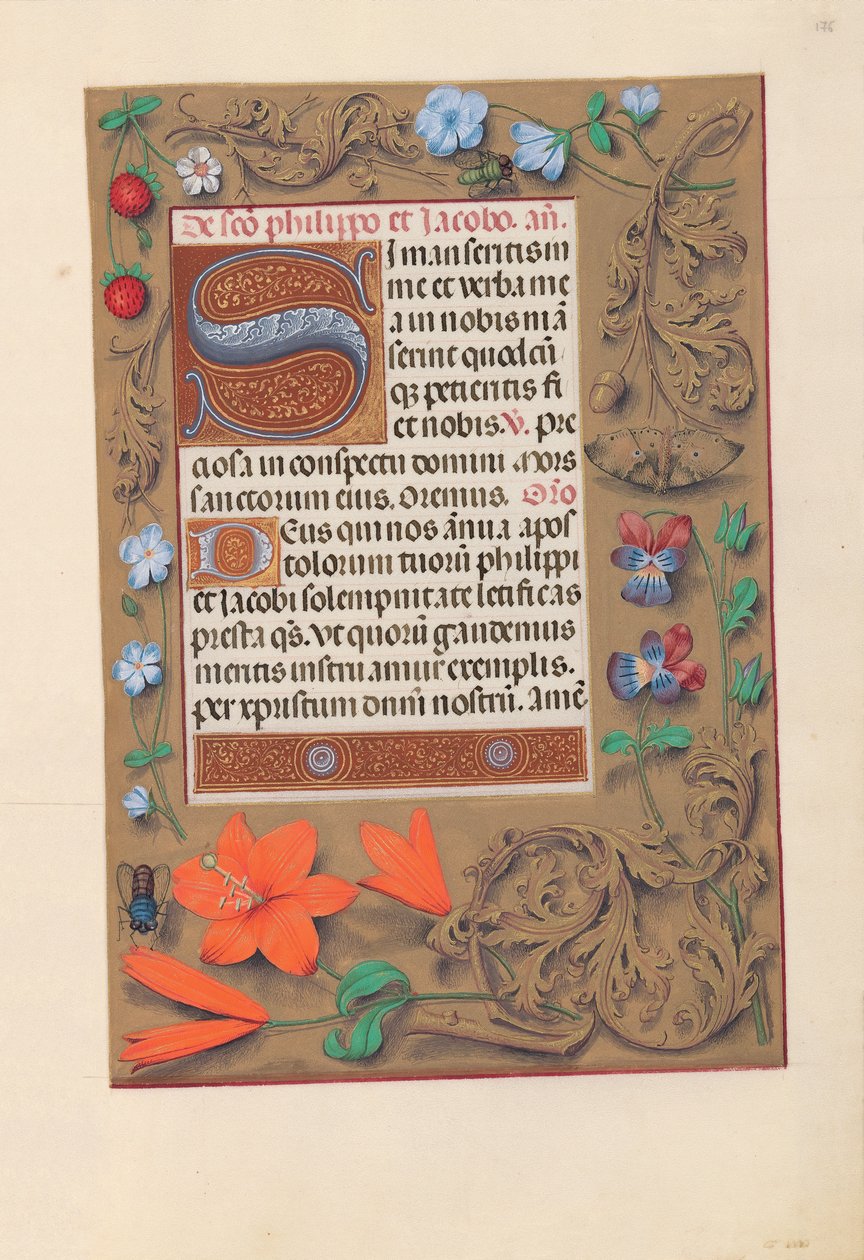 Hours of Queen Isabella the Catholic, Queen of Spain: Fol. 176r, c. 1500. av Master of the First Prayerbook of Maximillian