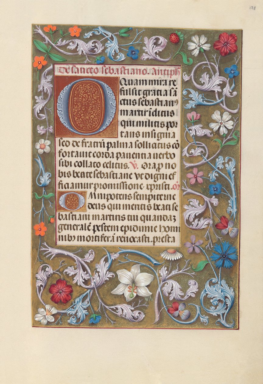Hours of Queen Isabella the Catholic, Queen of Spain: Fol. 178r, ca. 1500. av Master of the First Prayerbook of Maximillian