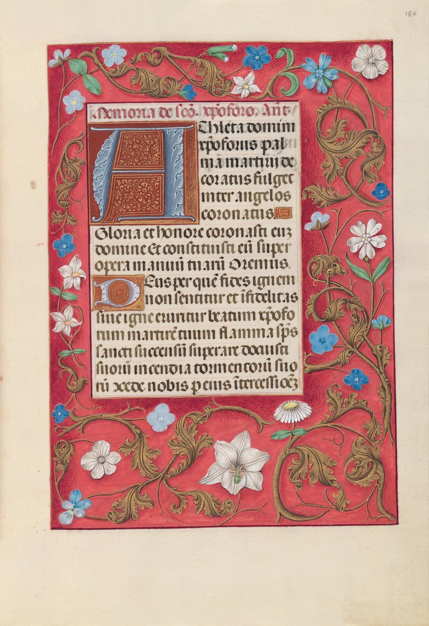 Hours of Queen Isabella the Catholic, Queen of Spain: Fol. 180r, c. 1500. av Master of the First Prayerbook of Maximillian