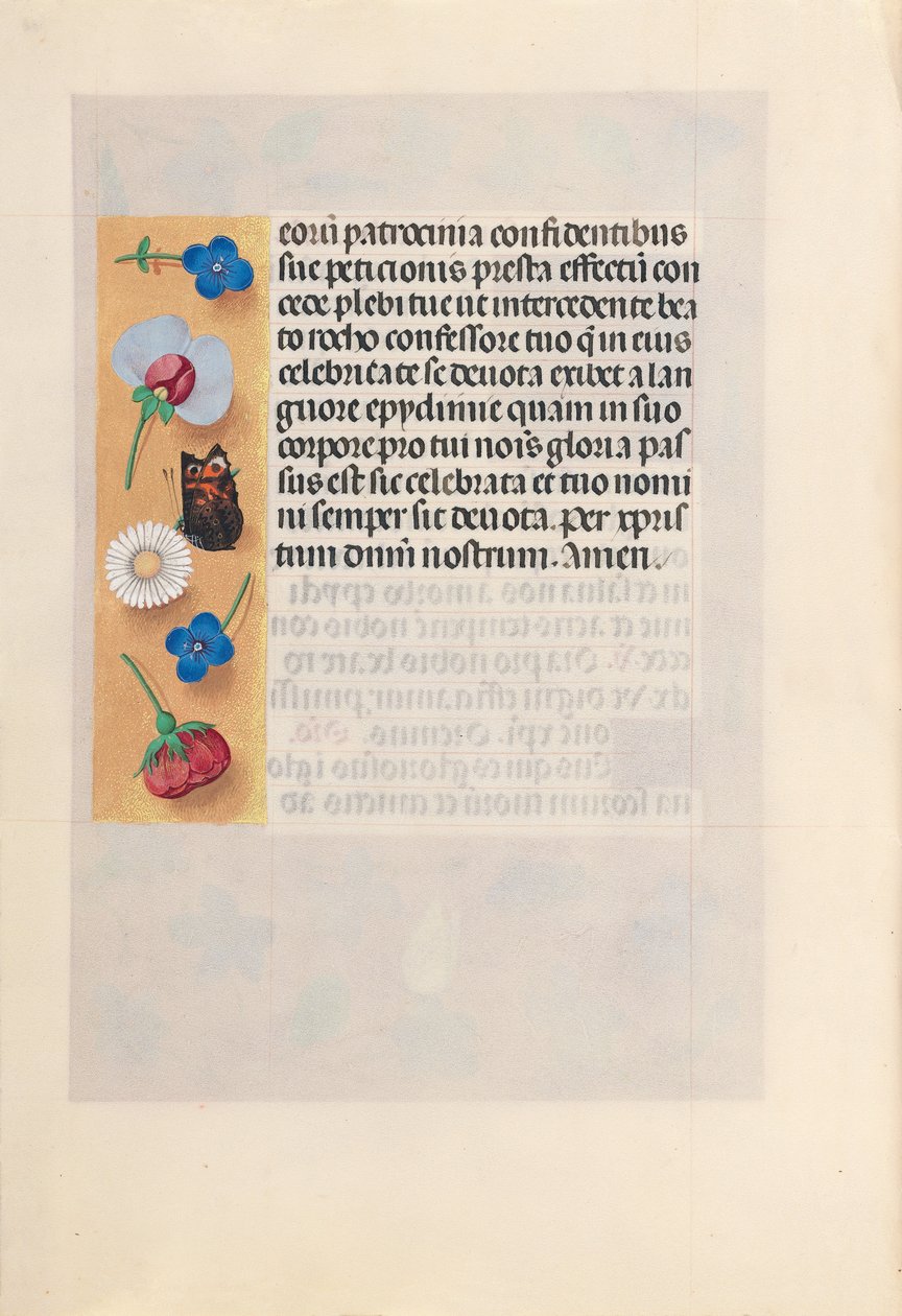 Hours of Queen Isabella the Catholic, Queen of Spain: Fol. 182v, c. 1500. av Master of the First Prayerbook of Maximillian