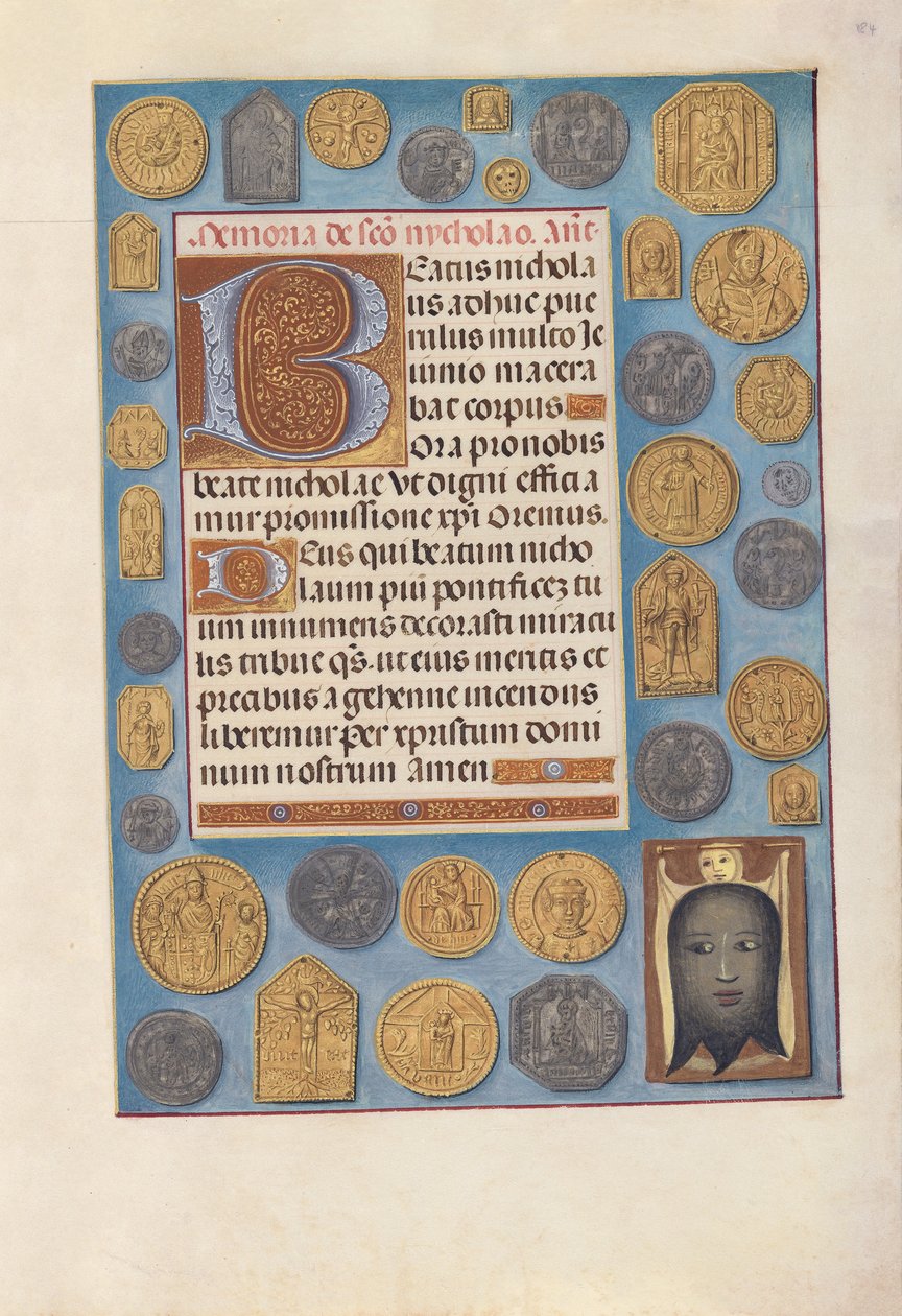 Hours of Queen Isabella the Catholic, Queen of Spain: Fol. 184r, ca. 1500. av Master of the First Prayerbook of Maximillian