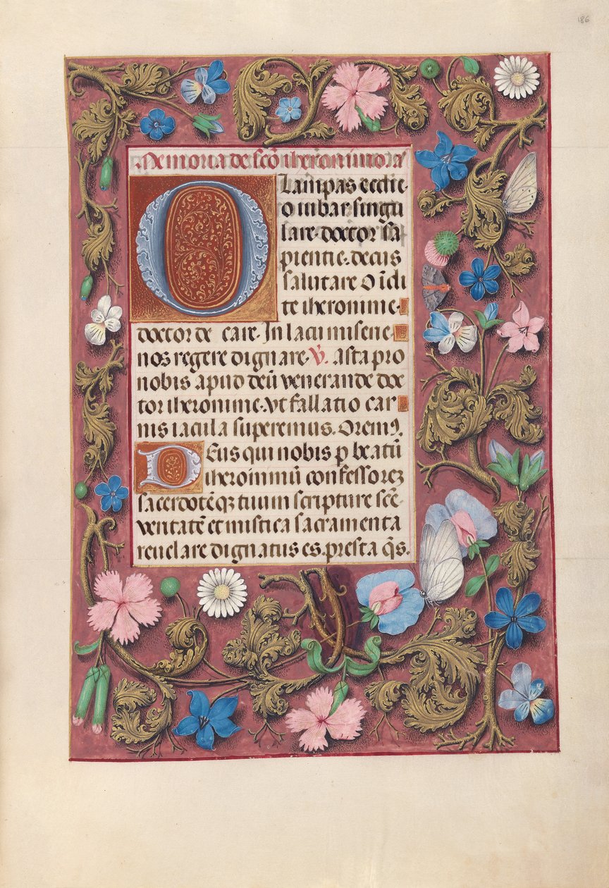 Hours of Queen Isabella the Catholic, Queen of Spain: Fol. 186r, ca. 1500. av Master of the First Prayerbook of Maximillian