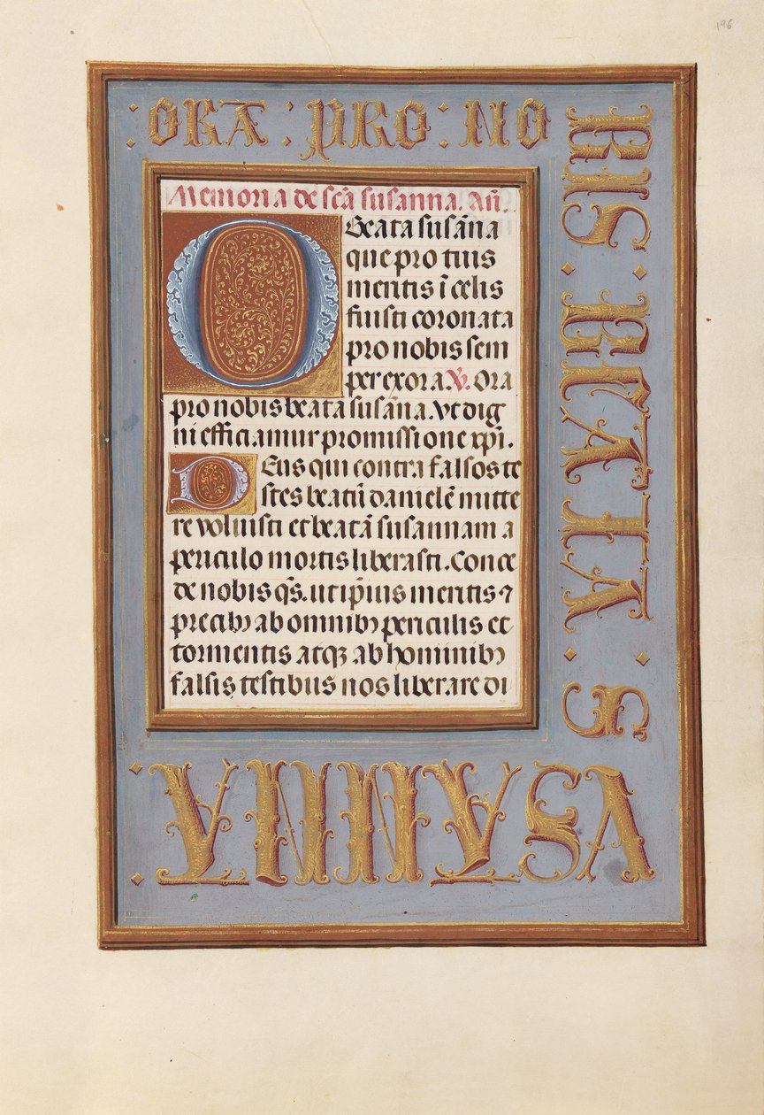 Hours of Queen Isabella the Catholic, Queen of Spain: Fol. 196r, c. 1500. av Master of the First Prayerbook of Maximillian
