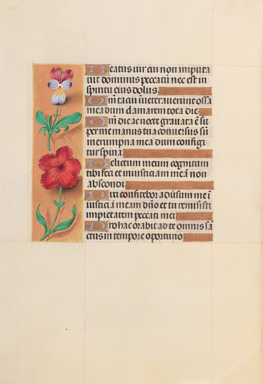 Hours of Queen Isabella the Catholic, Queen of Spain: Fol. 201v, c. 1500. av Master of the First Prayerbook of Maximillian