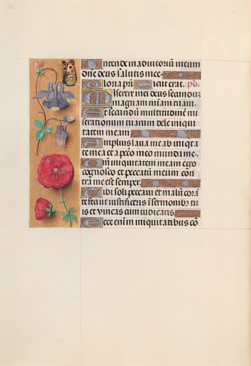 Hours of Queen Isabella the Catholic, Queen of Spain: Fol. 204v, c. 1500. av Master of the First Prayerbook of Maximillian