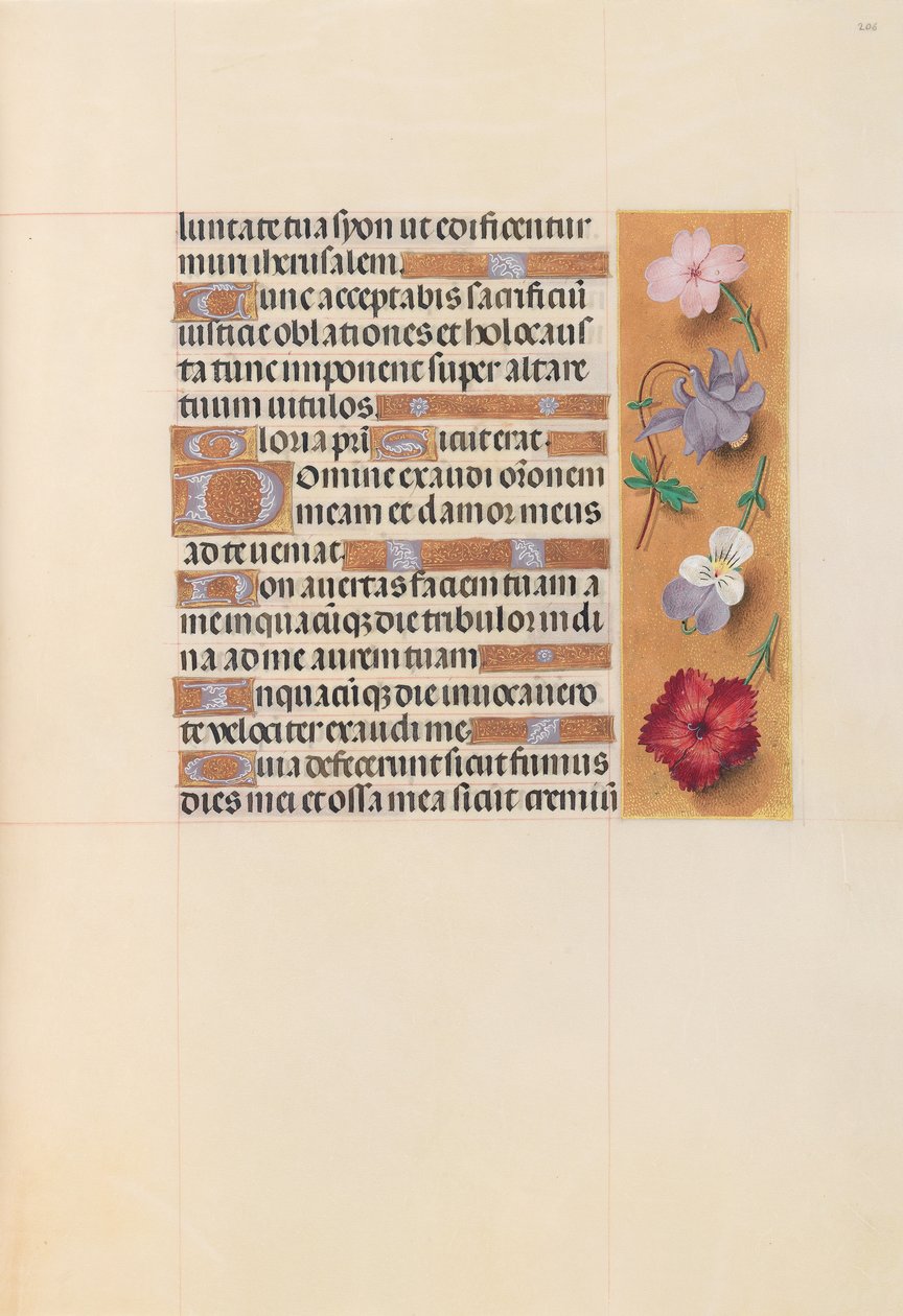 Hours of Queen Isabella the Catholic, Queen of Spain: Fol. 206r, c. 1500. av Master of the First Prayerbook of Maximillian