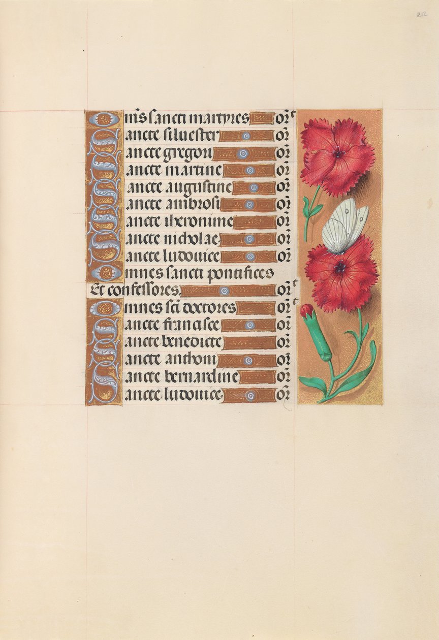 Hours of Queen Isabella the Catholic, Queen of Spain: Fol. 212r, c. 1500. av Master of the First Prayerbook of Maximillian