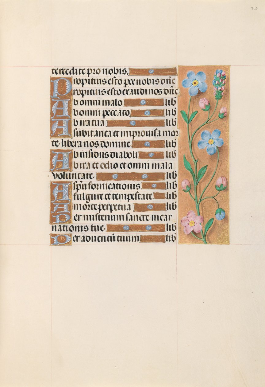 Hours of Queen Isabella the Catholic, Queen of Spain: Fol. 213r, c. 1500. av Master of the First Prayerbook of Maximillian