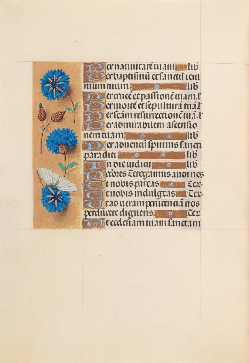 Hours of Queen Isabella the Catholic, Queen of Spain: Fol. 213v, c. 1500. av Master of the First Prayerbook of Maximillian
