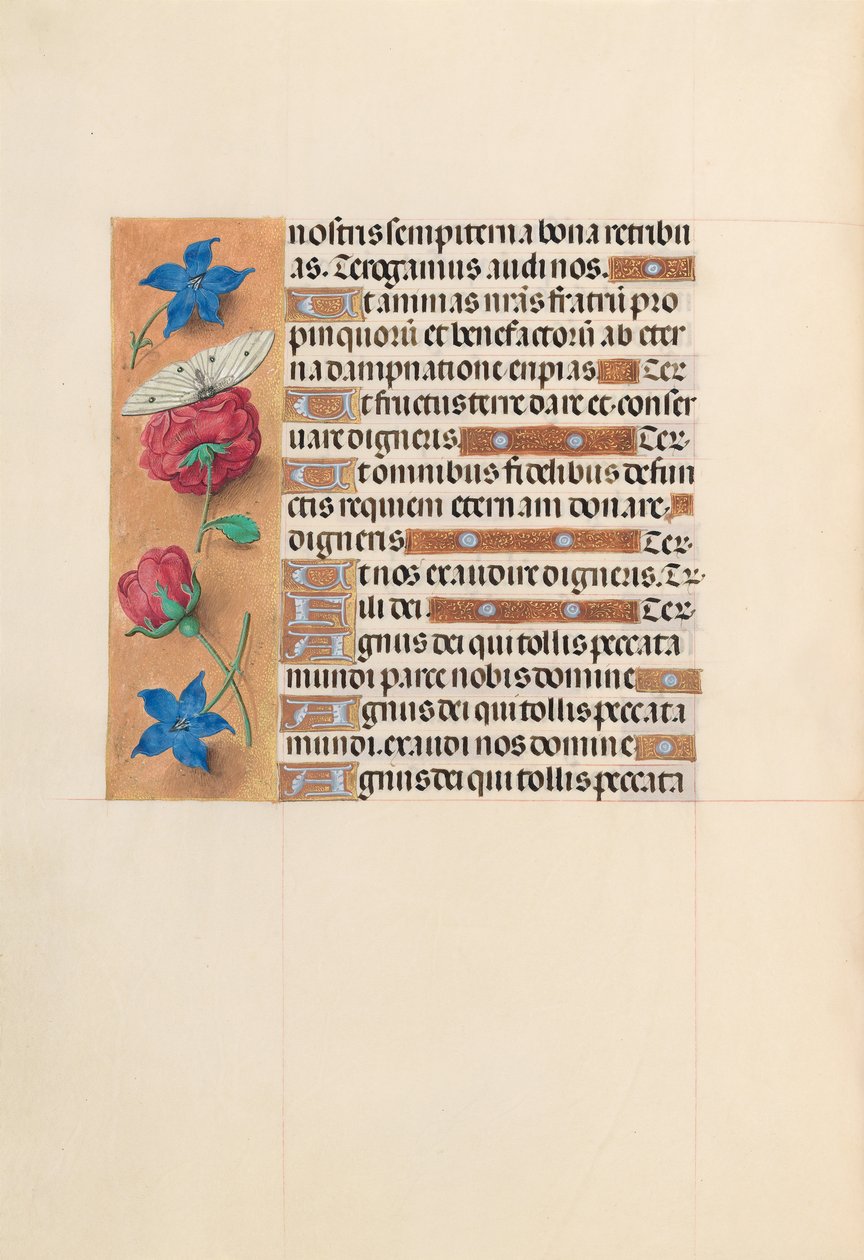 Hours of Queen Isabella the Catholic, Queen of Spain: Fol. 214v, c. 1500. av Master of the First Prayerbook of Maximillian
