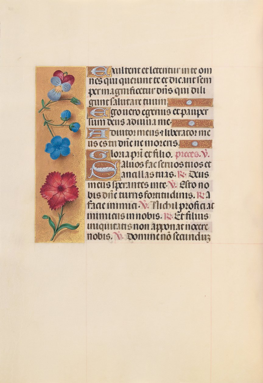 Hours of Queen Isabella the Catholic, Queen of Spain: Fol. 215v, c. 1500. av Master of the First Prayerbook of Maximillian