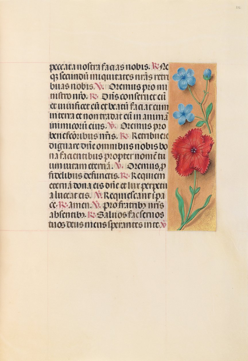 Hours of Queen Isabella the Catholic, Queen of Spain: Fol. 216r, c. 1500. av Master of the First Prayerbook of Maximillian