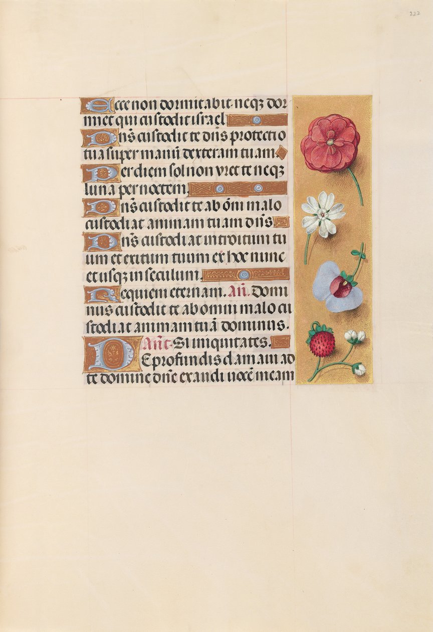 Hours of Queen Isabella the Catholic, Queen of Spain: Fol. 222r, c. 1500. av Master of the First Prayerbook of Maximillian
