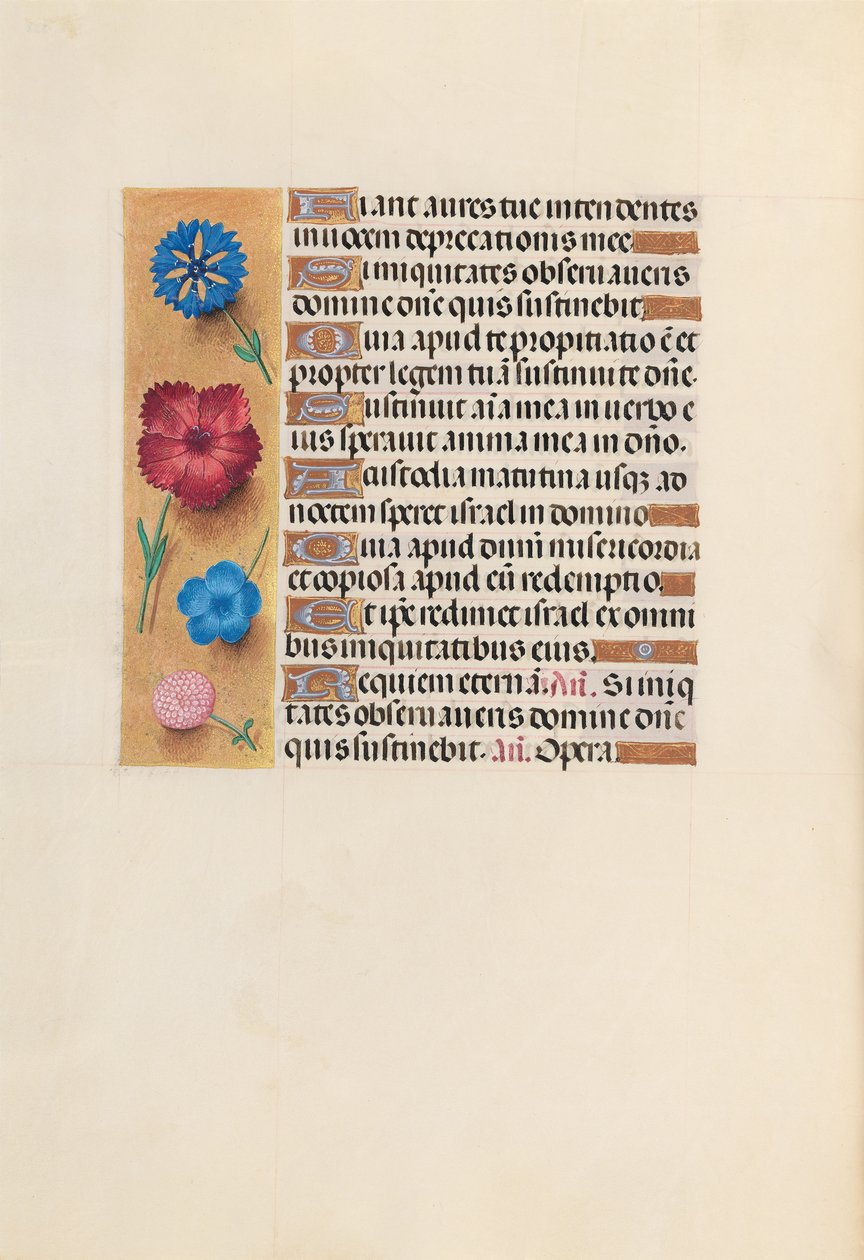 Hours of Queen Isabella the Catholic, Queen of Spain: Fol. 222v, c. 1500. av Master of the First Prayerbook of Maximillian