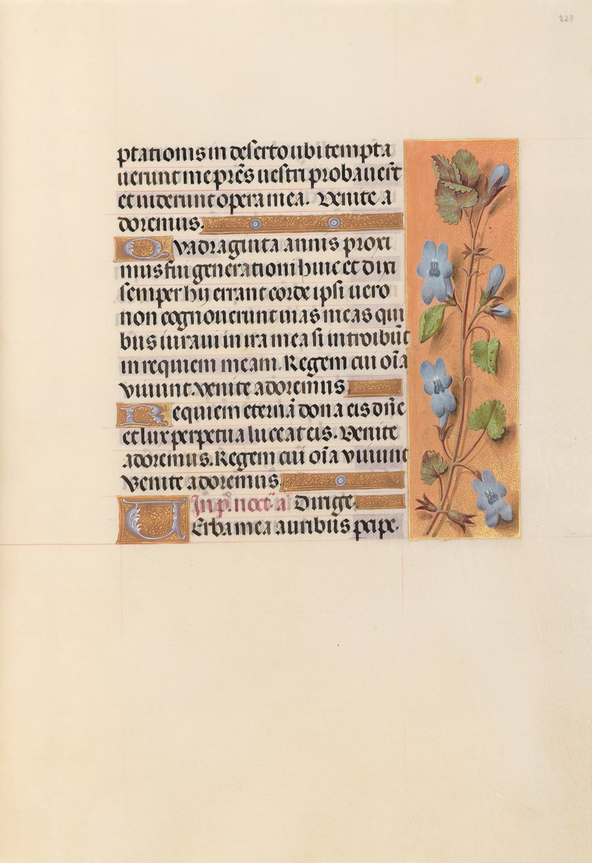 Hours of Queen Isabella the Catholic, Queen of Spain: Fol. 227r, c. 1500. av Master of the First Prayerbook of Maximillian