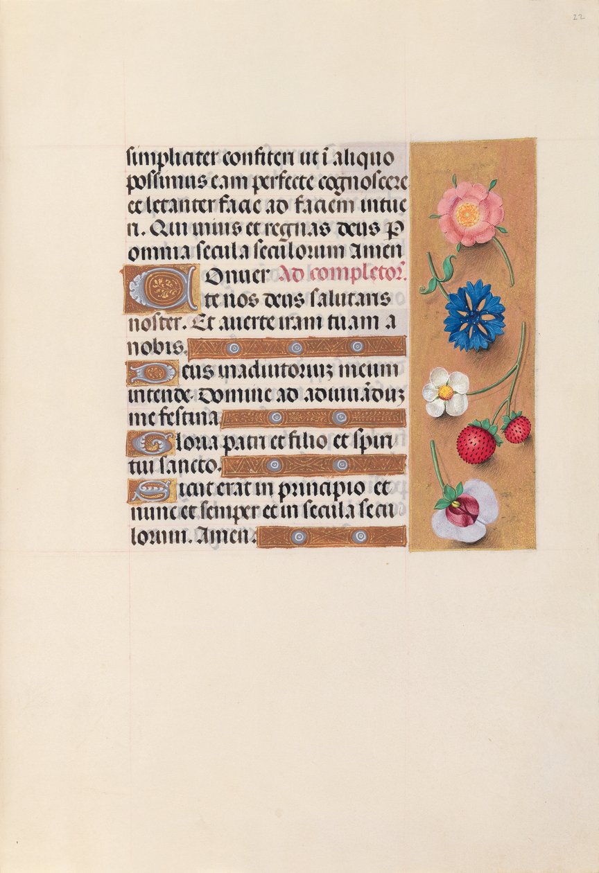 Hours of Queen Isabella the Catholic, Queen of Spain: Fol. 22r, c. 1500. av Master of the First Prayerbook of Maximillian
